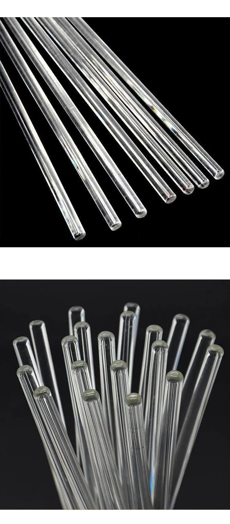 Factory Price Test Tube Glass Stirrer Rods Beaker Stirring Glass Rod