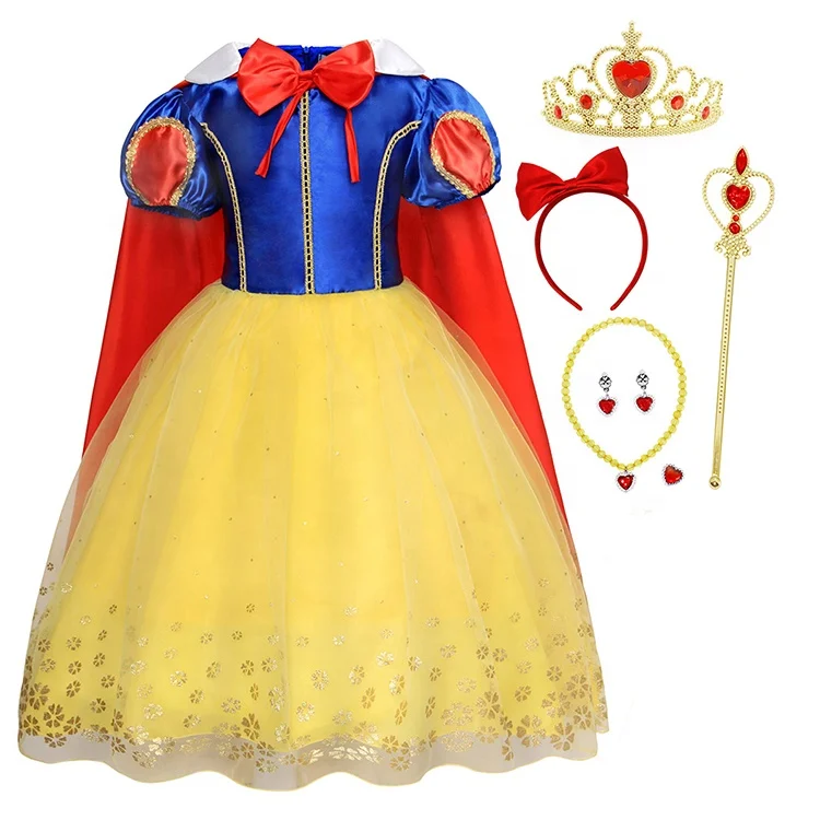 Niños Niñas Princesa Vestido Fiesta Swing Blancanieves Disfraz Cosplay trajes de fantasía