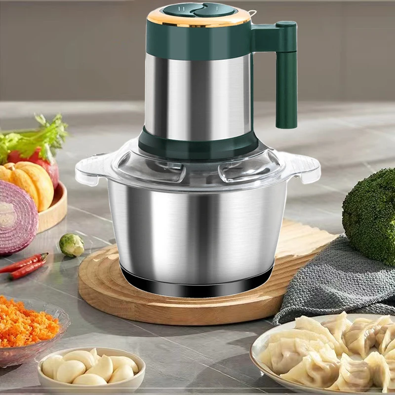 Мясорубка из нержавеющей стали высокой мощности Автоматическая многофункциональная мясорубка