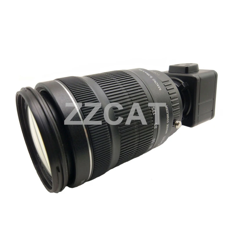 Microscope C Mount DSLR Camera Lens Adapter for Canon EOS EF Nikon F-mount