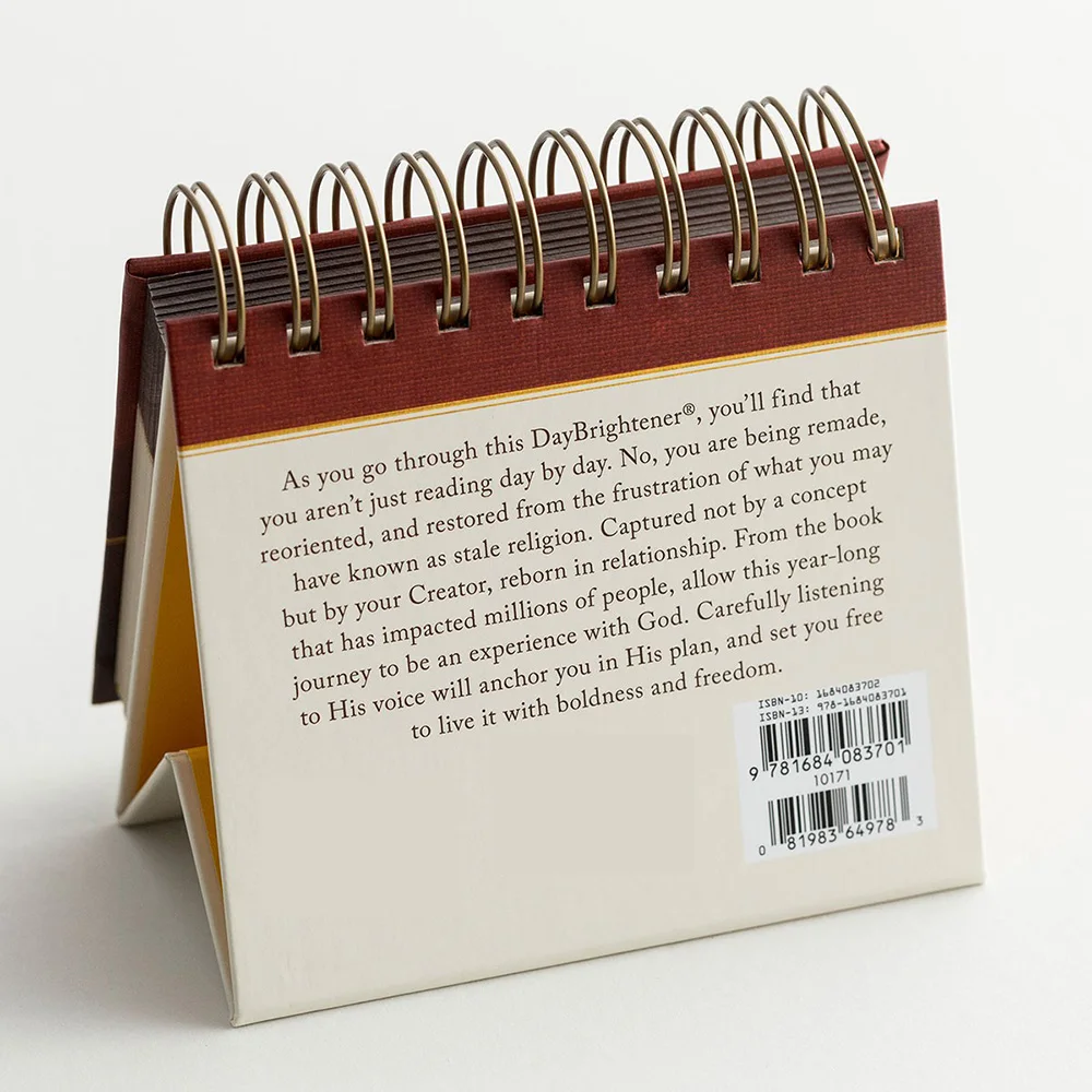 
 Настольный настольный спиральный календарь с логотипом на заказ, 365 ежедневный куб, вечный христианский вдохновляющий календарь  