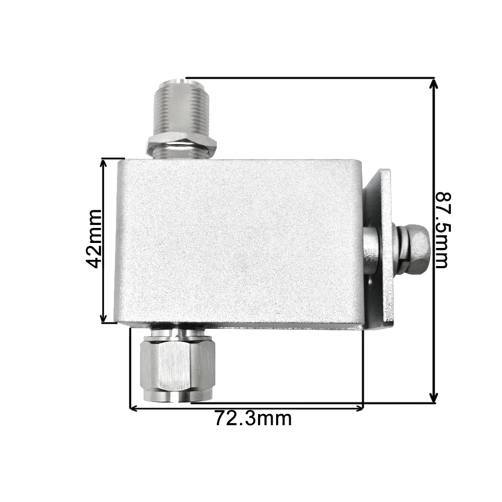 N Type Male Plug to N Type Female Connectors 1200-2600MHZ RF Surge Arrester Protector lightning protection Devices ≤3ADC