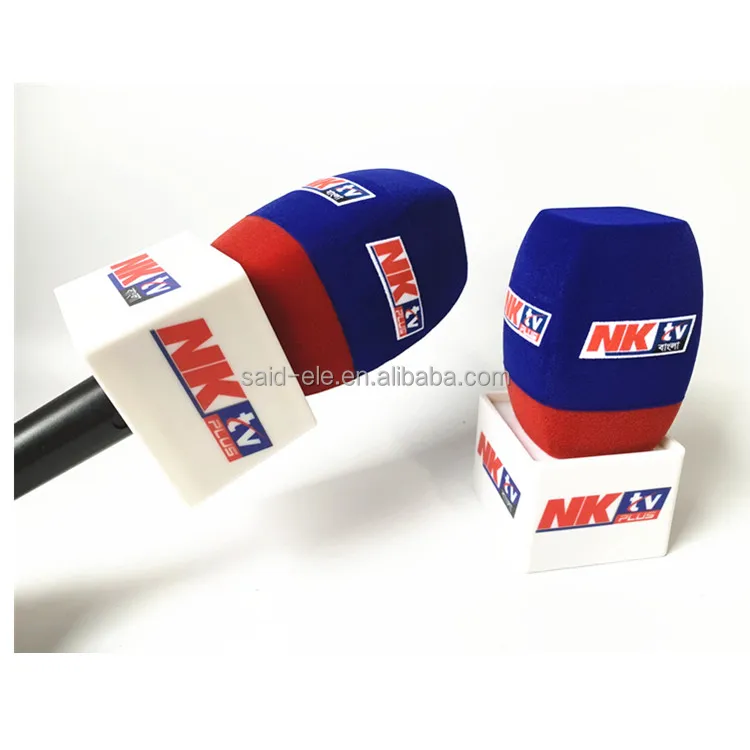 Pare-Vent Mousse Floquée Pour Micro Interview – Bonnette Anti-Pop Triangle Noir – Protection Anti-Vent & Crachats TV/Radio