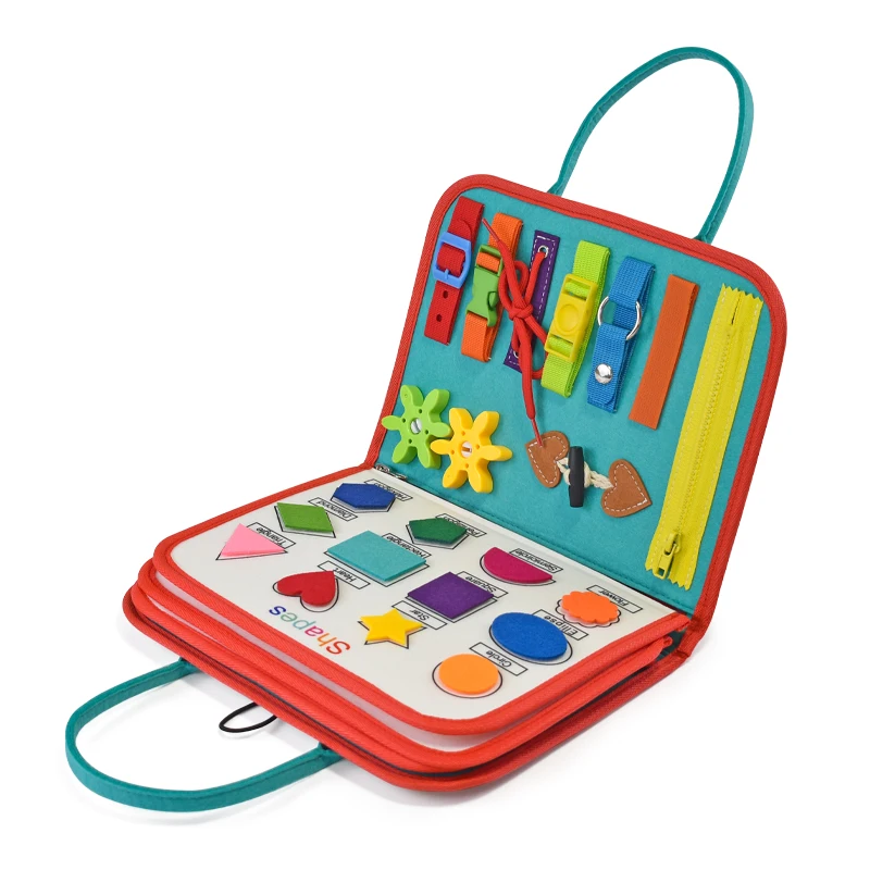 Детская войлочная доска Монтессори, сенсорная доска для обучения мелкой моторике