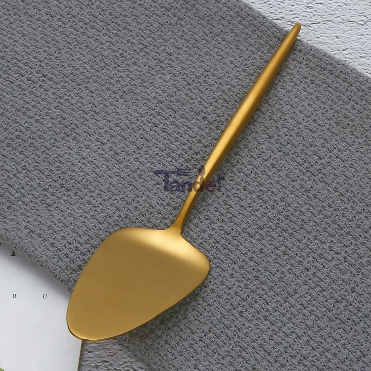 
 Набор золотых тортов из нержавеющей стали 18/8 оптом, профессиональный лопатный сервер  