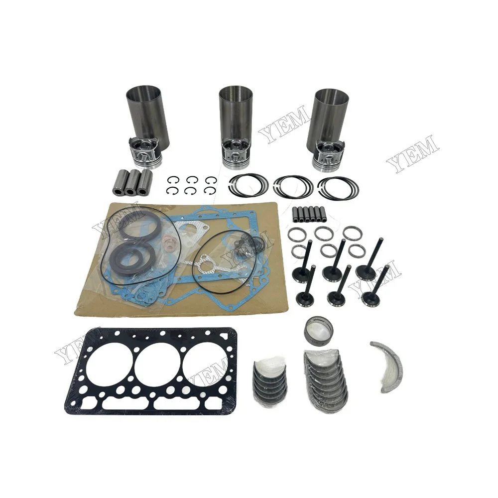 3D67E Overhaul Rebuild Kit Compatible with for Komatsu 3D67E 3D67E-1A Excavator PC18 2