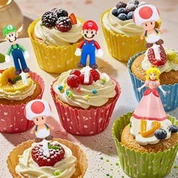 Mini Portable Cartoon Toothpick Set Creative Cake Dessert Fruit Forks Disposable Plastic Branded Food Picks for Kids' Party Sign