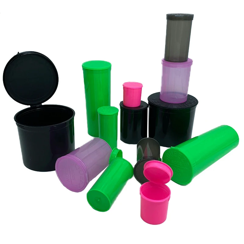 Different Capacity Color Pp Plastic Squeeze Flip Cap Pop Top Vials Dram