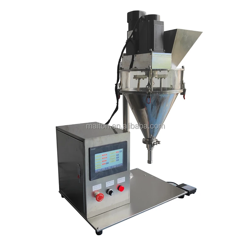 Economic Small Production Semi Auto Small Volume 0.5g 1g 2g 5g Vial Dry Powder Auger Filler Cosmetics Teeth Powder Doser 10gl