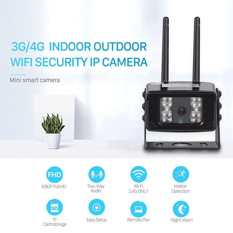 BESDER 4G SIM Card Wifi Ip Camera 1080P 960P 720P 840nm Invisible IR Night Vision CCTV Security Camera IP With SD Card Slot