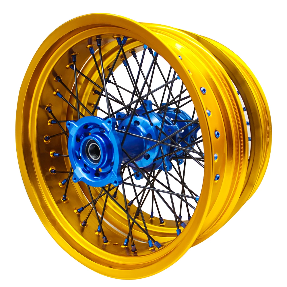 Factory Direct Sale RMZ DRZ 250 450 17 Inch SM Wheels Alloy Motorcycle Supermoto Wheels for Suzuki