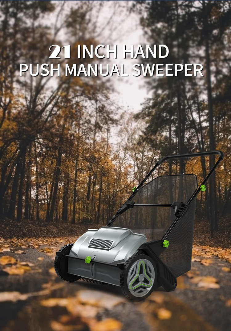 Manufacturing Garden Manual Push Grass Leaf Sweeper Powered Lawn