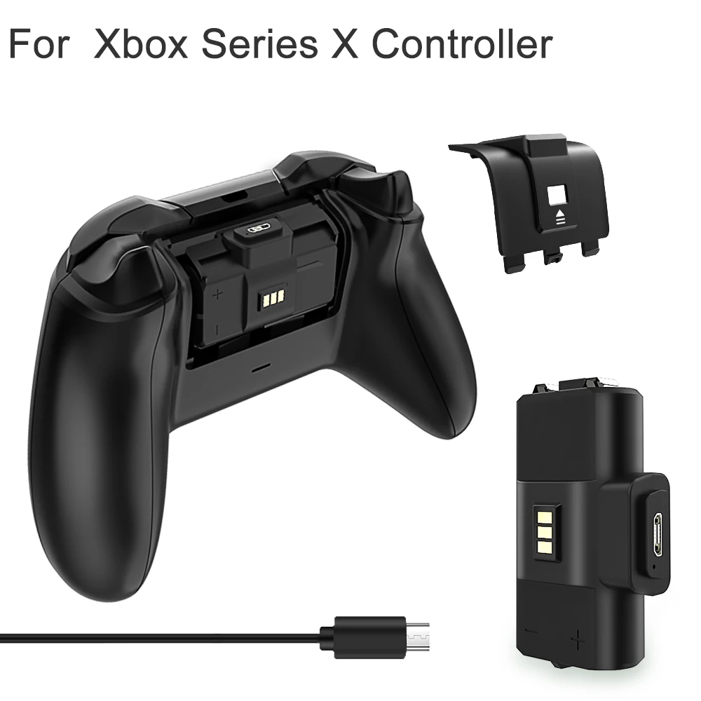 Kit de juego y carga para el controlador Xbox Series X con batería  recargable de 1100 mAh - 2 cajas