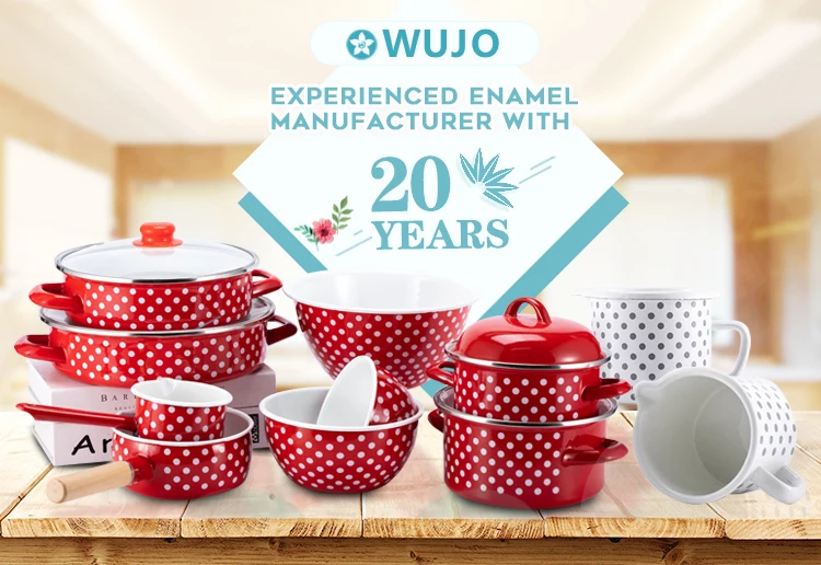 Wujo Bsci Large Enamel Manufacturer Pans Nonstick Iron Enamel Coating