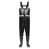 Thickened black knee-length overalls