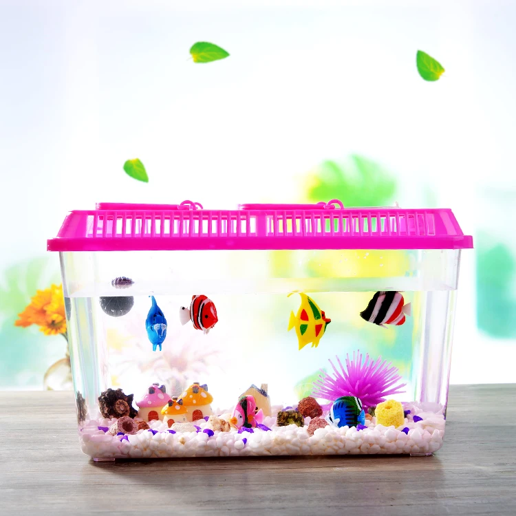 fish box fish tank accessories Aquarium Decorations Plants, 9pcs Green Tank Decorations Plants and Cave Rock Decoration Decor Set, Aquarium Decor Plastic Plants : Pet Supplies Hang on Aquarium Filter is space saving design 6 Grids Aquarium Fish Tank