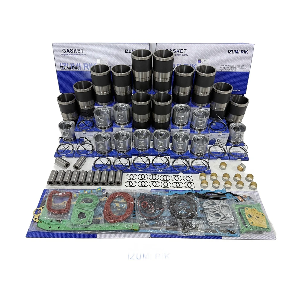 IZUMI RIK S6A12V140 ชุดซ่อมใหญ่พร้อมชุดปะเก็น สำหรับ Komatsu