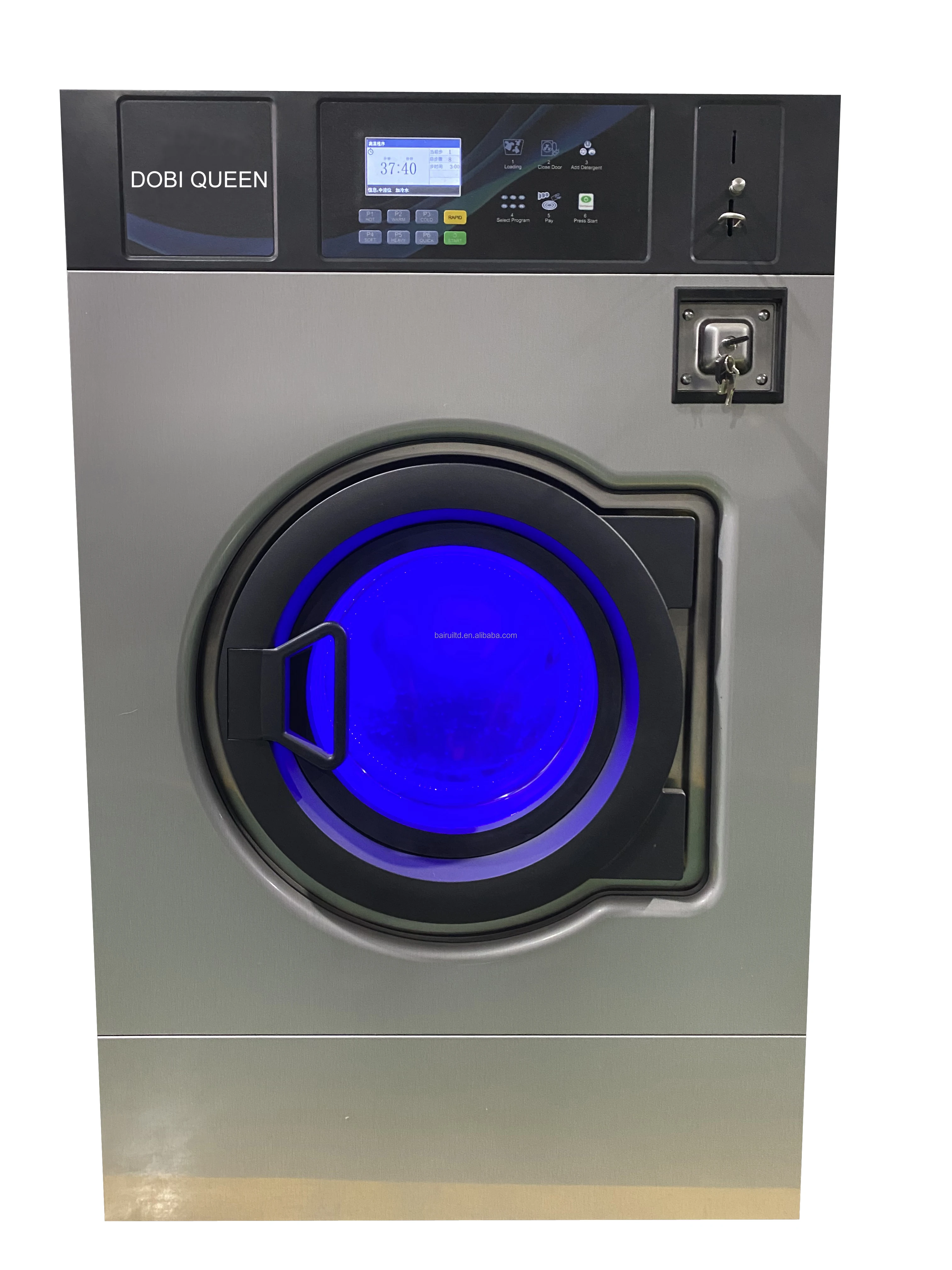 ホテルに使用されるステンレス素材とコントロールパネルを備えた業務用