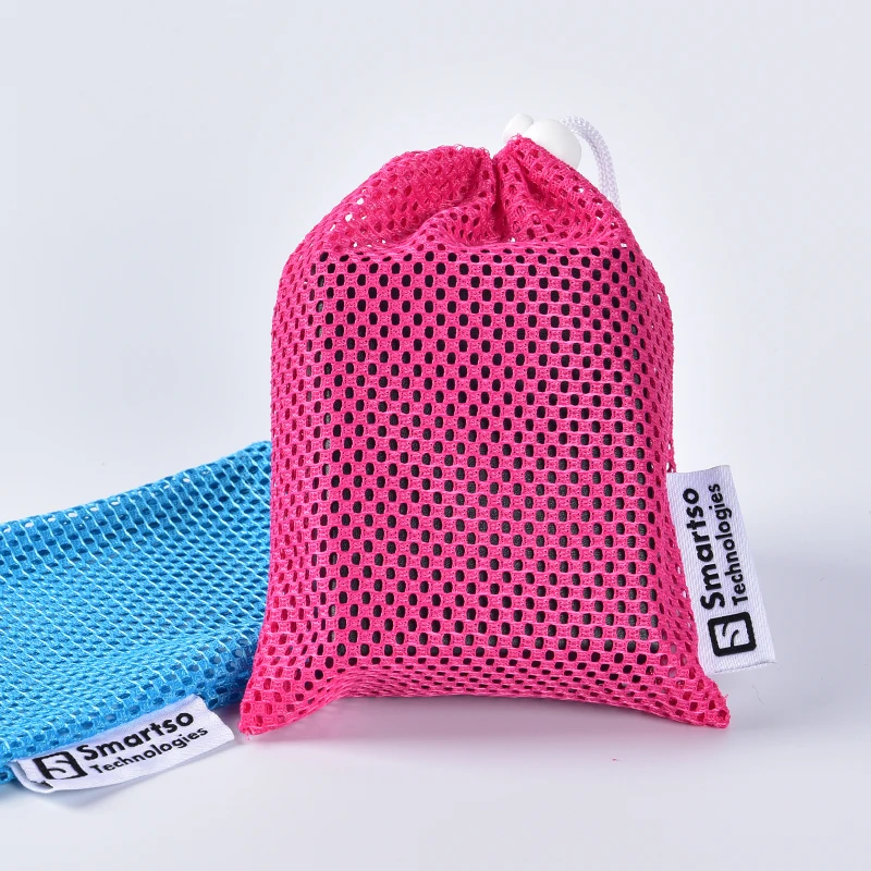 Wholesale Custom Nylon Mesh Bag Foldable Small Zipper Net for Gift Packaging Drawstring Net Packing Mesh Bags