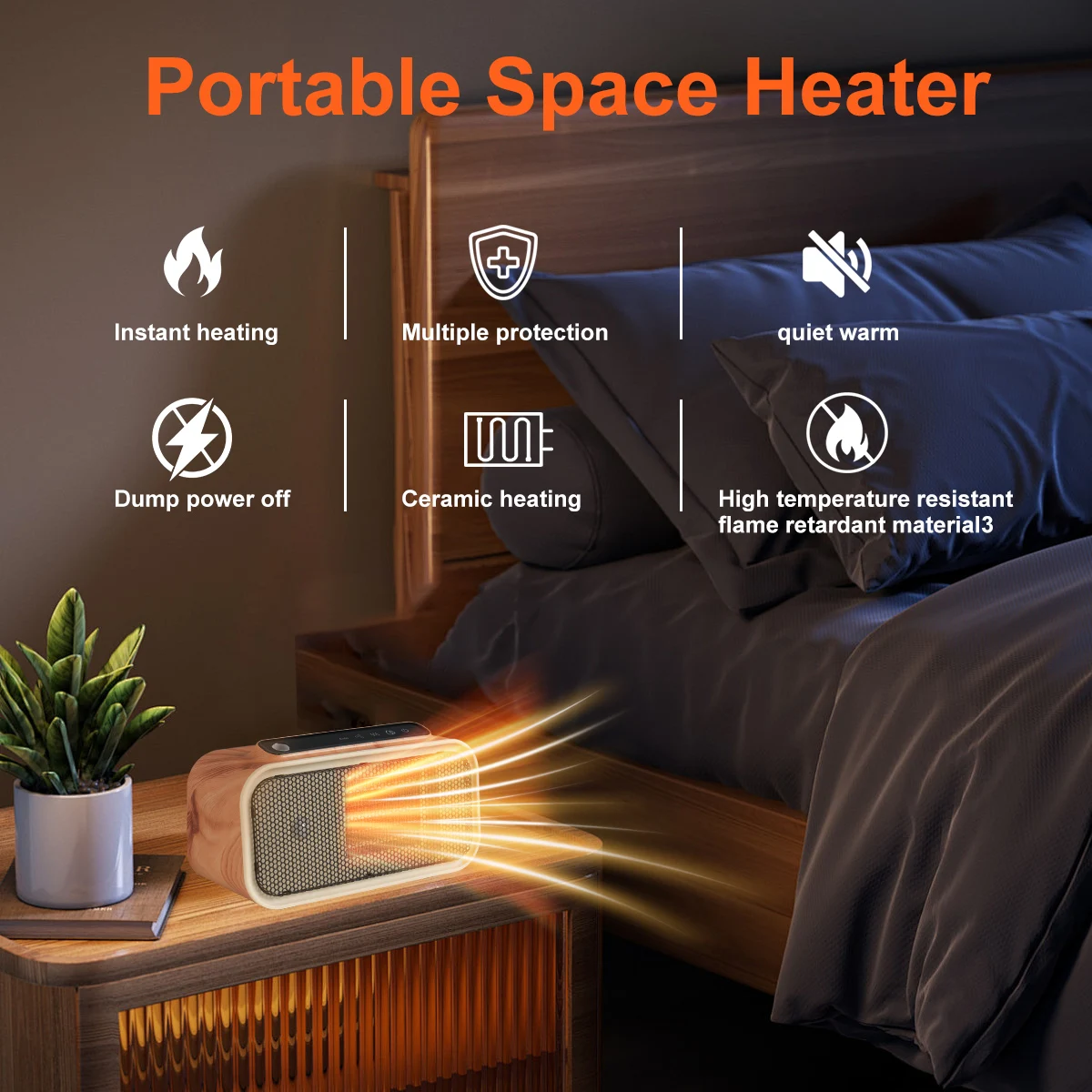 Ceramic Smart Home Heater, Portable, PTC - detail 6