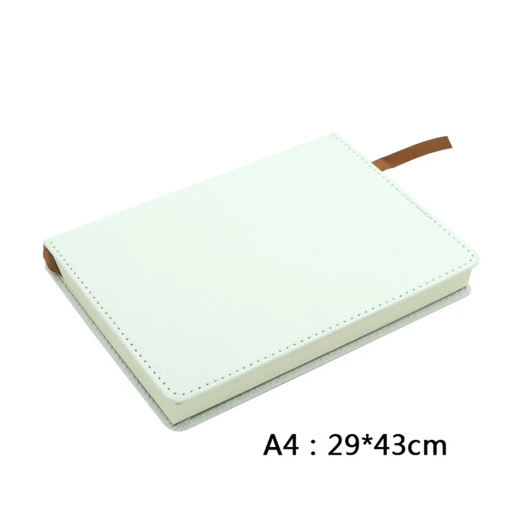 Custom Printing Hard Cover Journals A4 A5 A6 Pu White School Notebooks ...