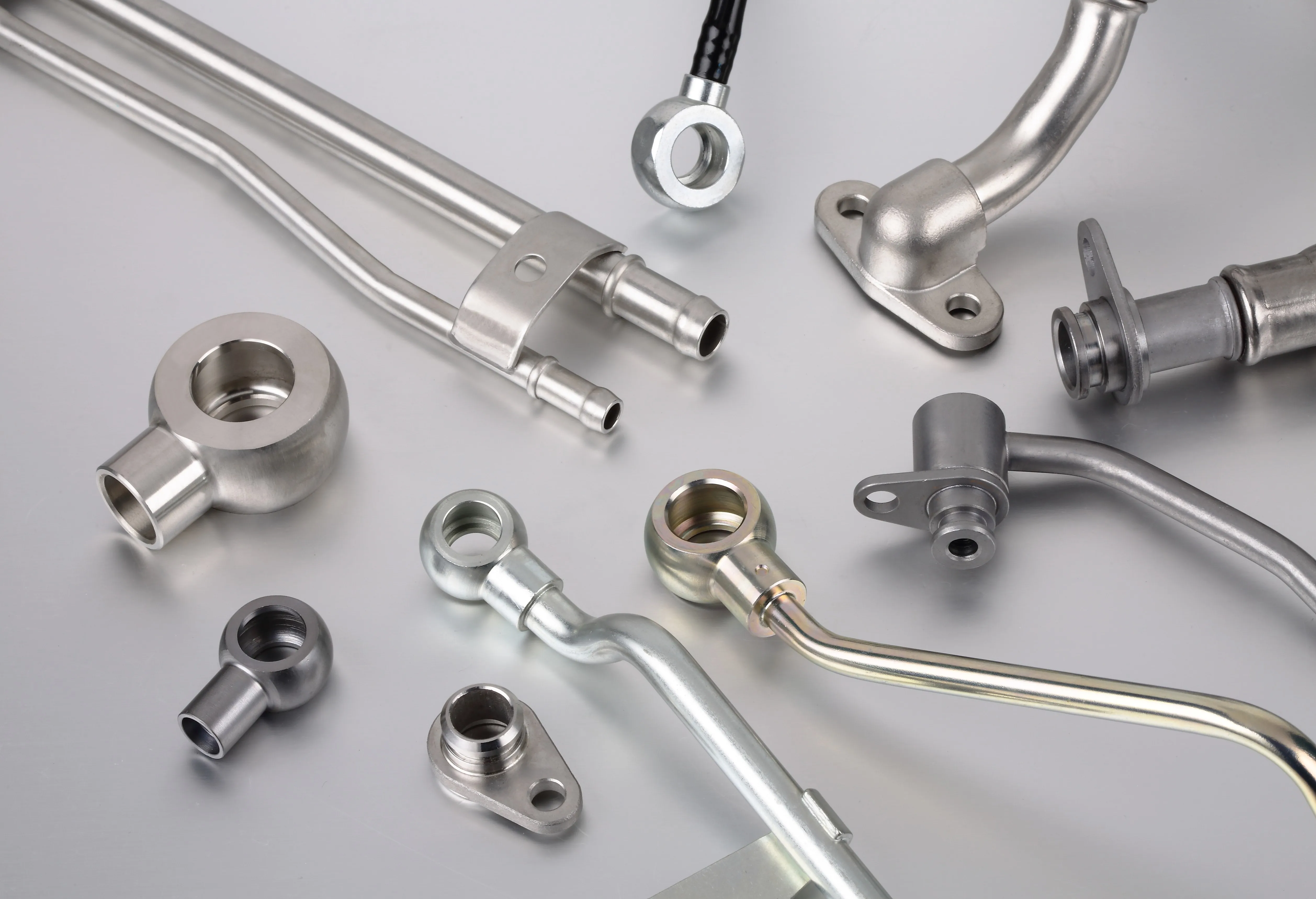 High Pressure Banjo Fittings Tube Elbow 90 Degree Metric+ Bsp Male