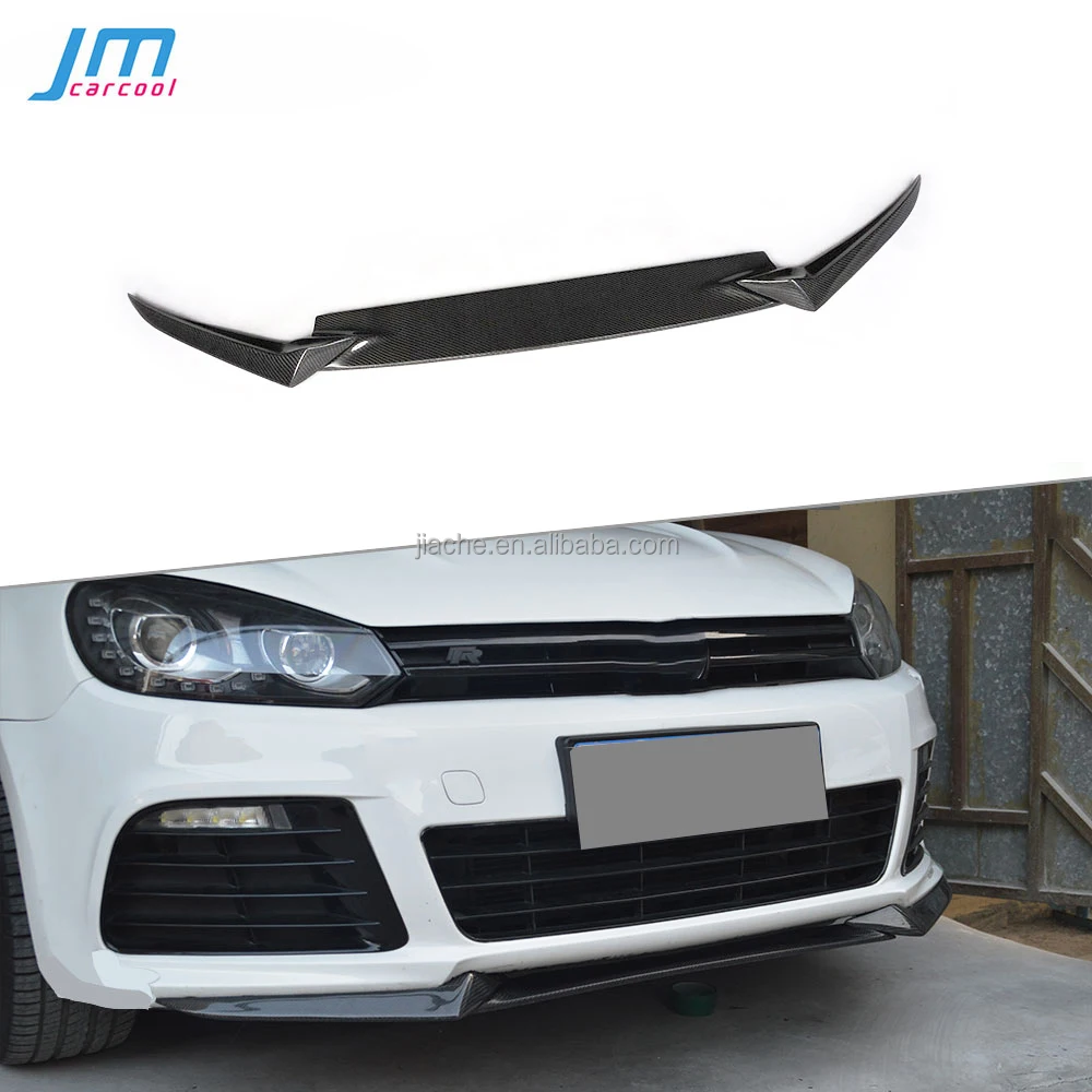 Carbon Fiber / Frp Front Lip Spoiler For Volkswagen Vw Golf 6 Vi Mk6 R20  2010-2013 Head Bumper Chin Guard Car Styling - Buy Carbon Fiber Front Lip 