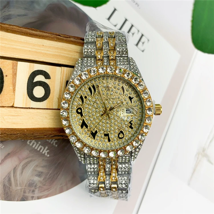 mens full diamond watch