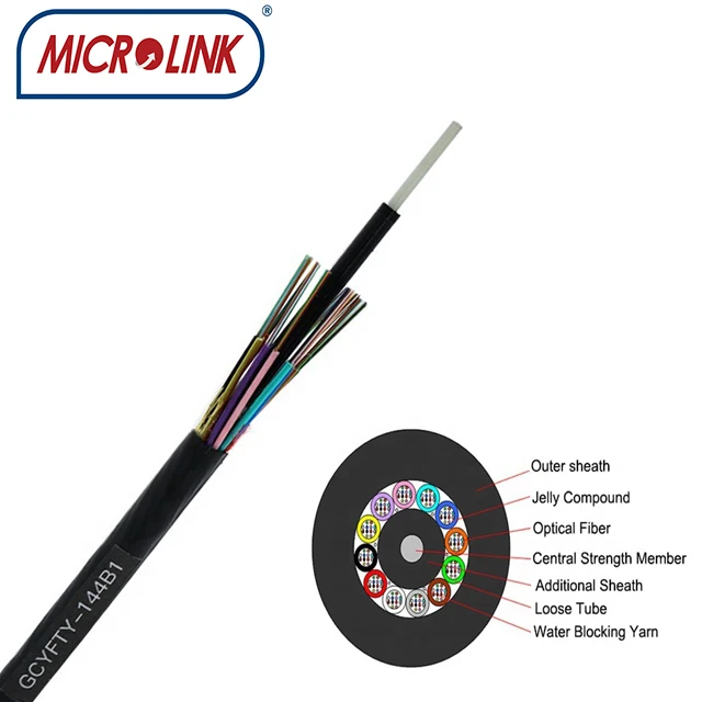 Gcyfy 24 48 94 144 Cores Air-blow Fiber Optical Cable Mini Air Blowing ...