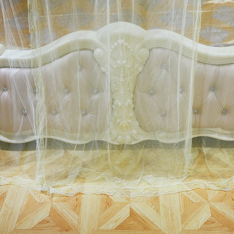 U Shape Guide Rail Adjustable Free Flexible Three Doors Warm Home Decoration Mosquito Net