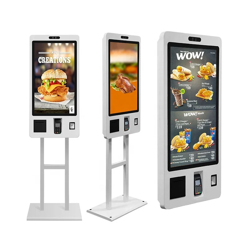 ordering payment kiosk 24inch self order-payment kiosk android system