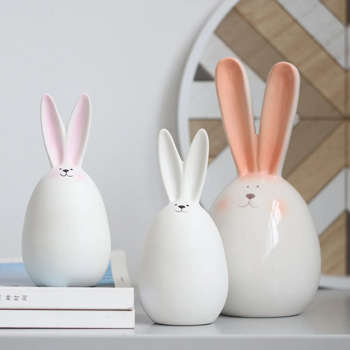 Nordic Simple Modern Ceramic Rabbit White Ins Resurrection