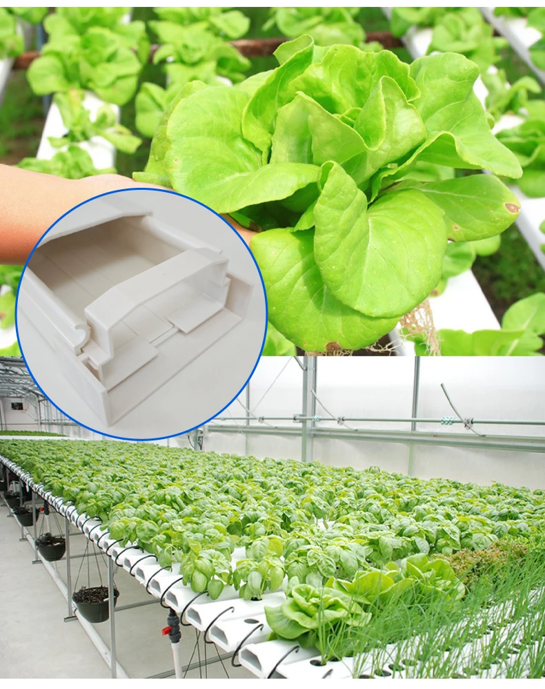 100x100 Nft Channel Customized Size Hydroponic Square Planting Pvc Pipe