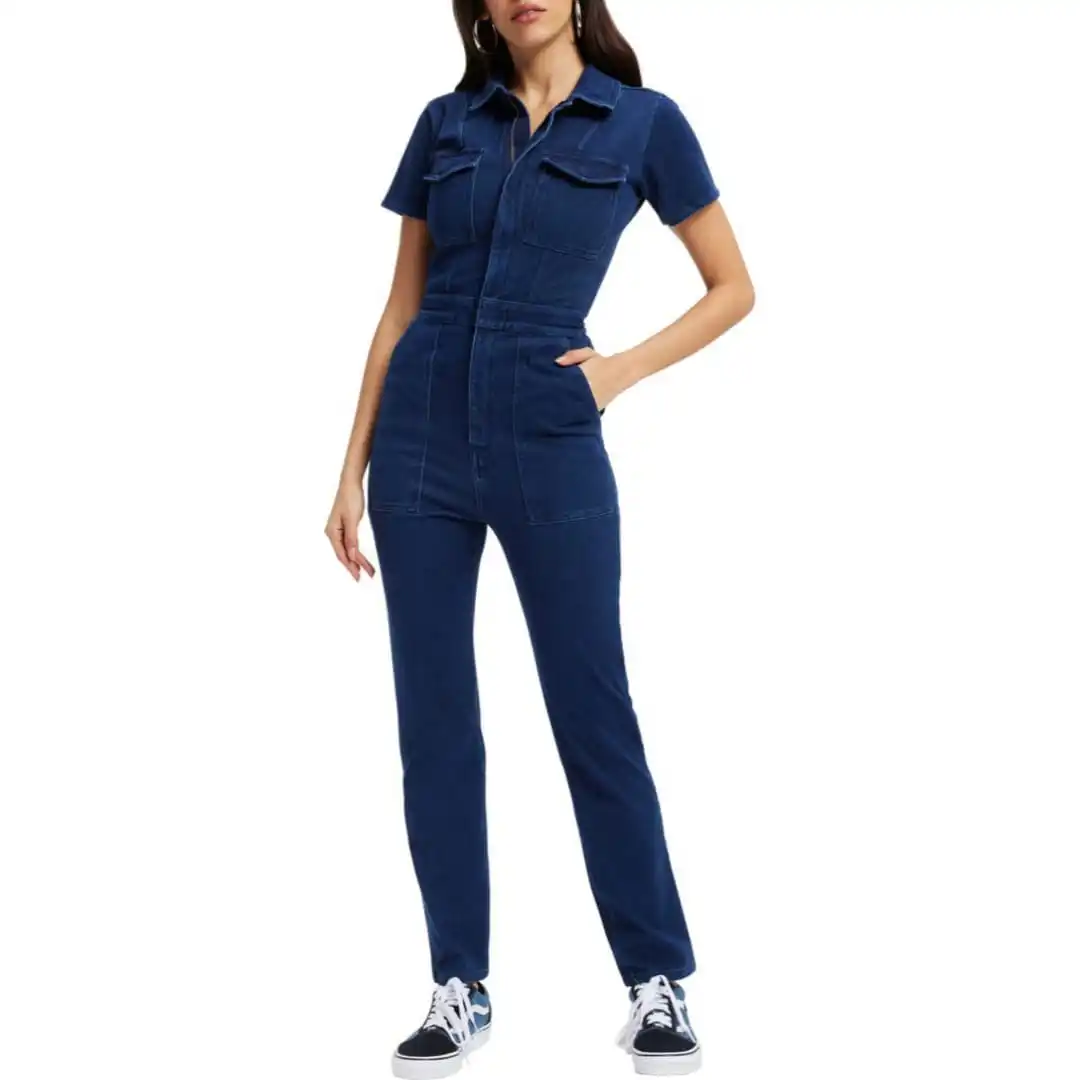 Customizable Jumpsuit Made Of Denim That Is Thin,Breathable,Comfortable ...