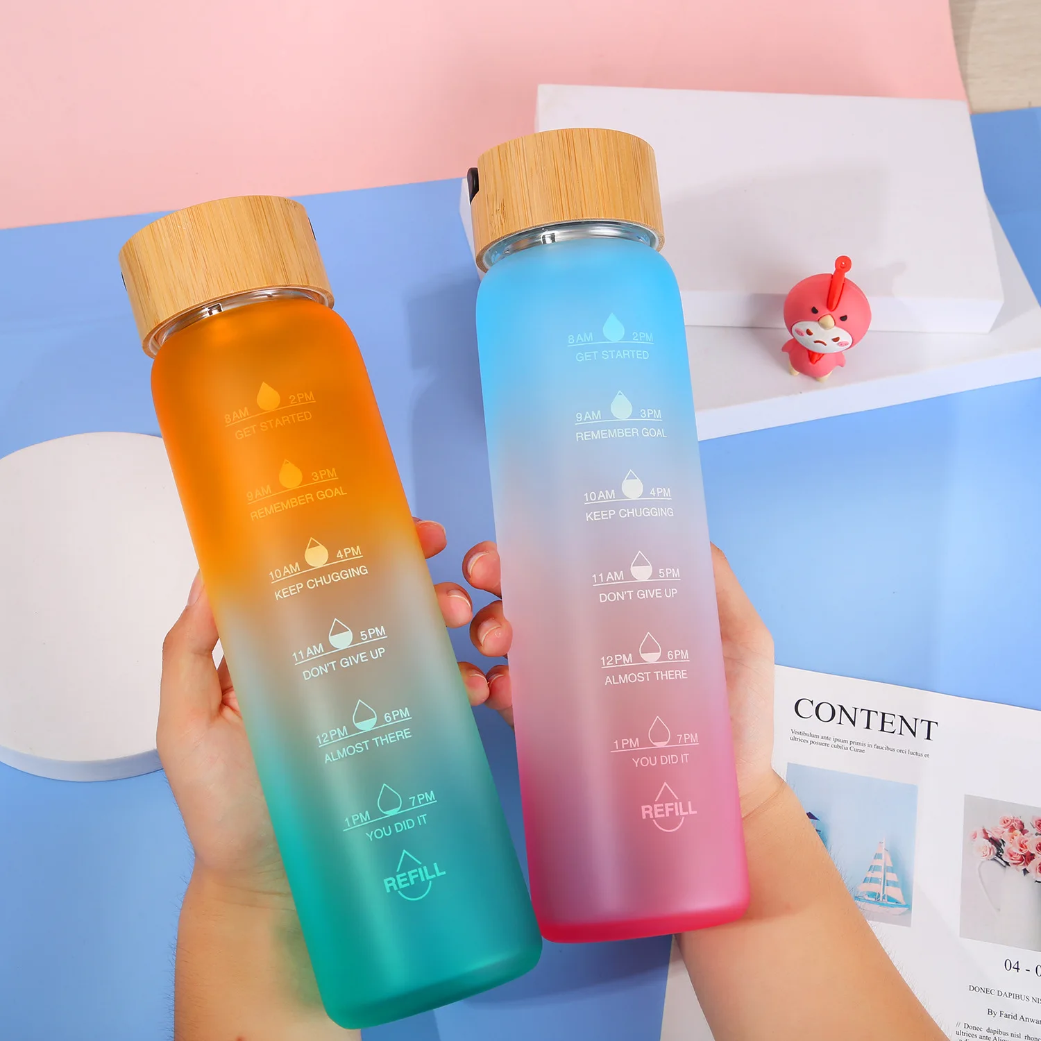Large 2L Sport Neoprene Sleeve Glass Infuser Water Bottle with Lid Strainer  Direct Drinking for Gym Hiking Camping| Alibaba.com
