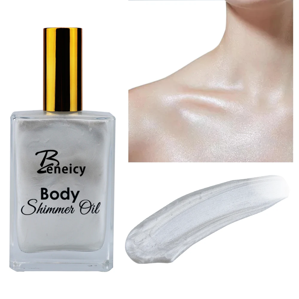 Сияющее масло для тела, частные этикетки, сияющий крем-основа для тела, сияющий крем для кожи