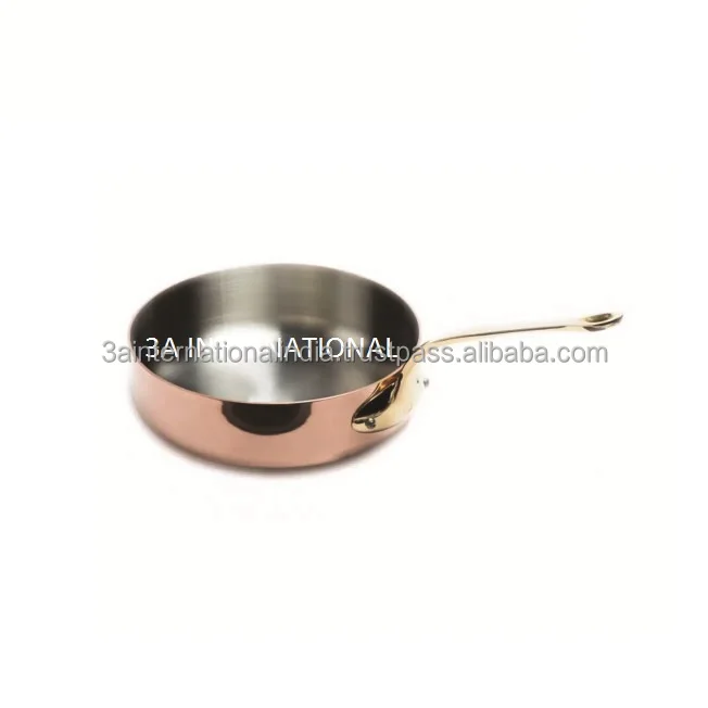 Factory Supplier Copper Finished Fancy Frying Pan With Cast Iron