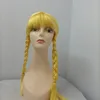 Yellow double braids
