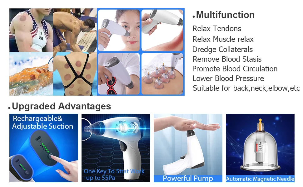 Portable Electric Cupping Therapy Set 4 Pcs Machine With Pump| Alibaba.com