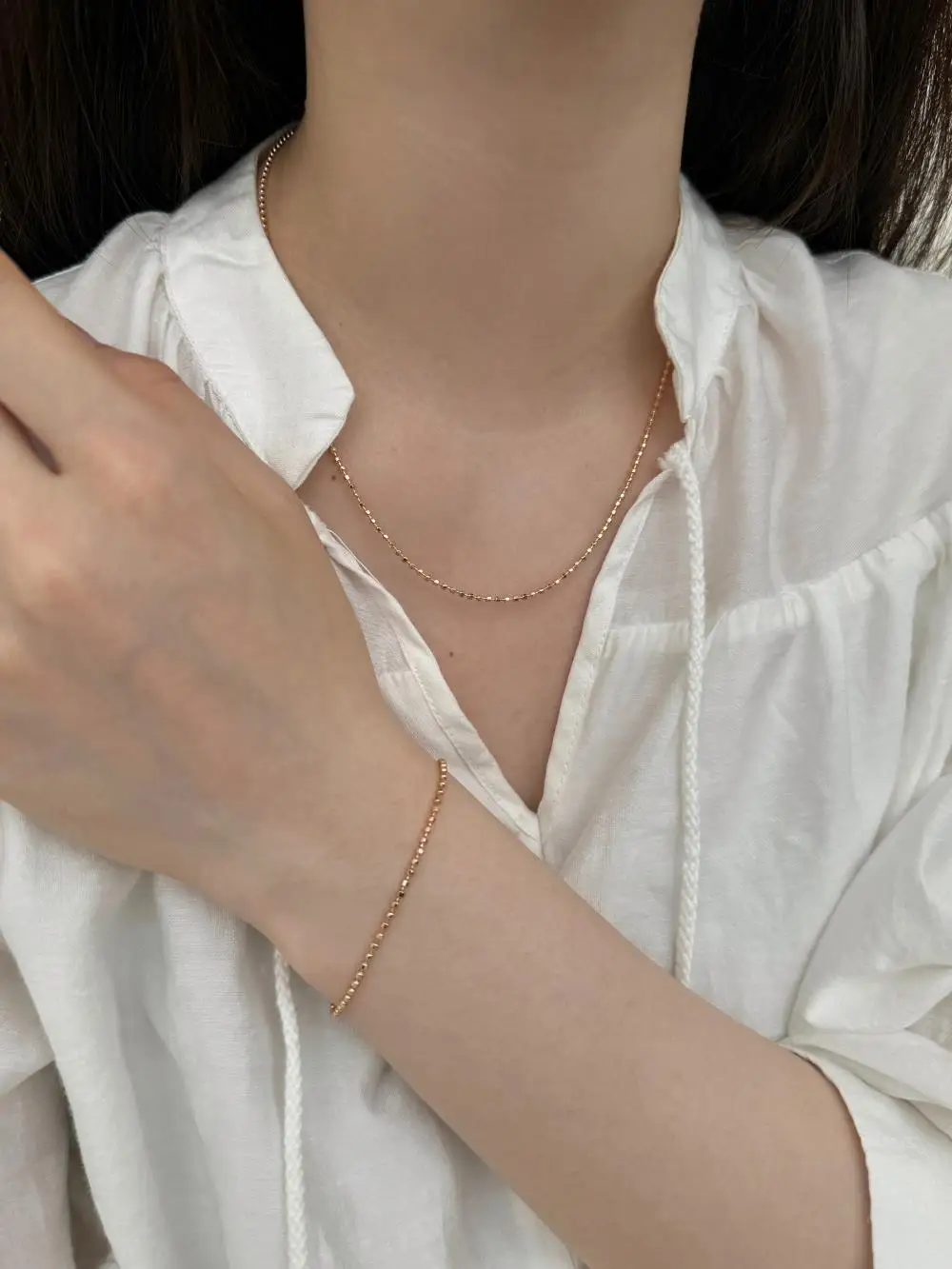 KAKODIY Casual Women's Fashion Boutique Jewelry Bead Chain 925 Sterling Silver Necklace detail 9