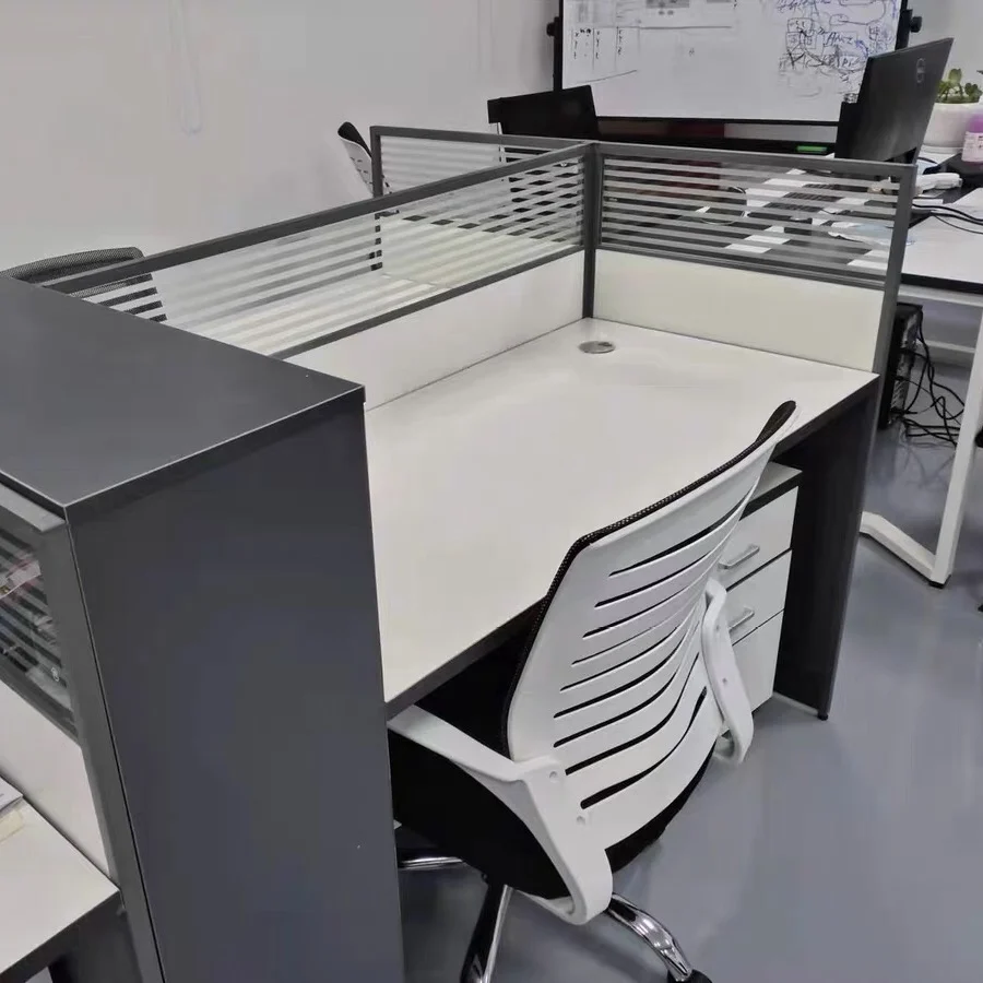 Modular Modern Workstation 4 Person Computer Workstation Desk Office Furniture Work Station