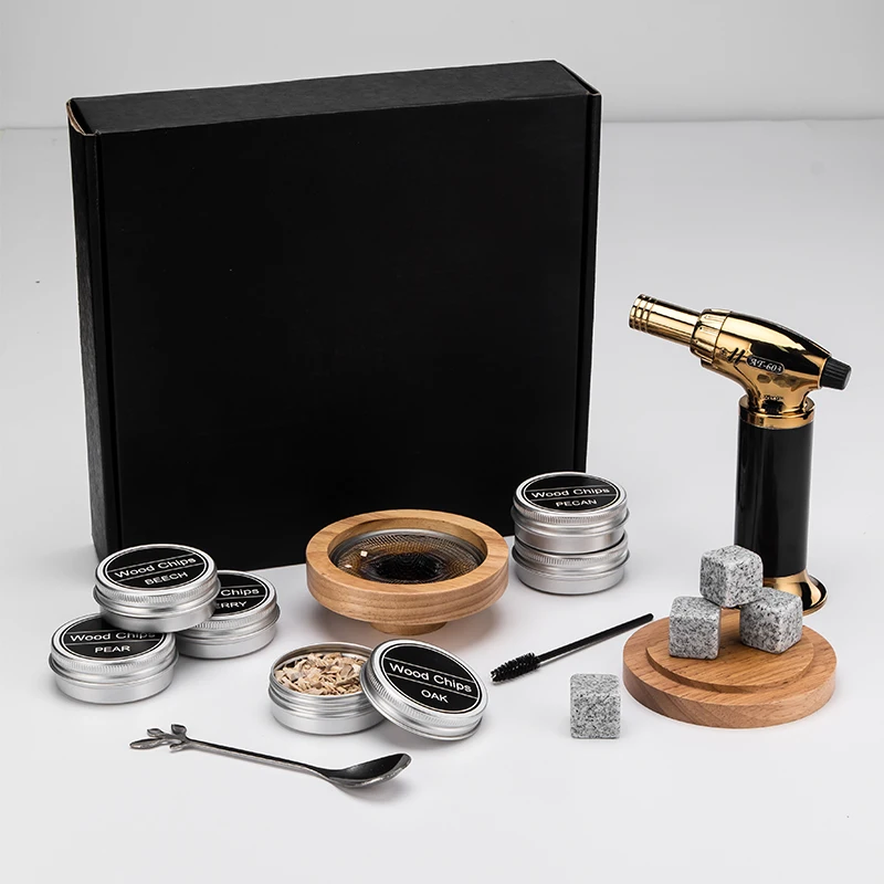 Whisky Smoker Kit For Drink With Six Wood Chips Cocktail Smoker Kit ...