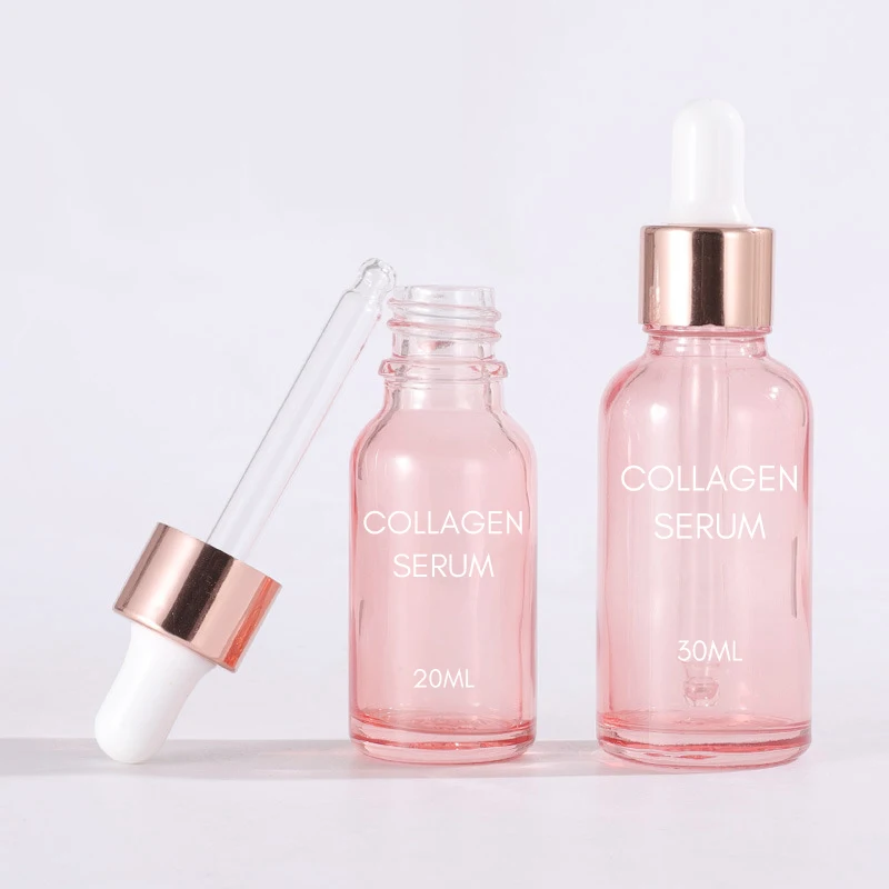 Oem Odm Private Label Pink Bottle 24k Gold Hyaluronic Acid Vitamin E