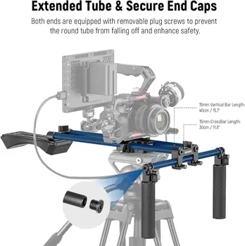 NEEWER Universal Shoulder Rig Kit, 16"/40cm Extended 15mm Rod Support System Camera Stabilizer for DSLR Camcorder for detail image