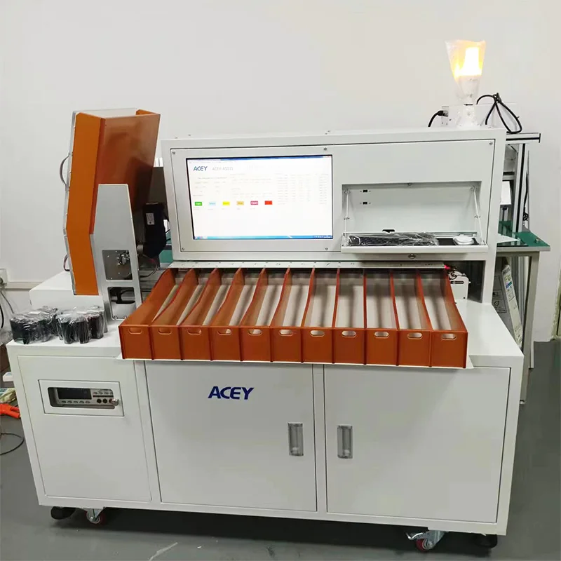 11 Channels Cylindrical Lithium Cell Sorter Automatic Battery Voltage ...