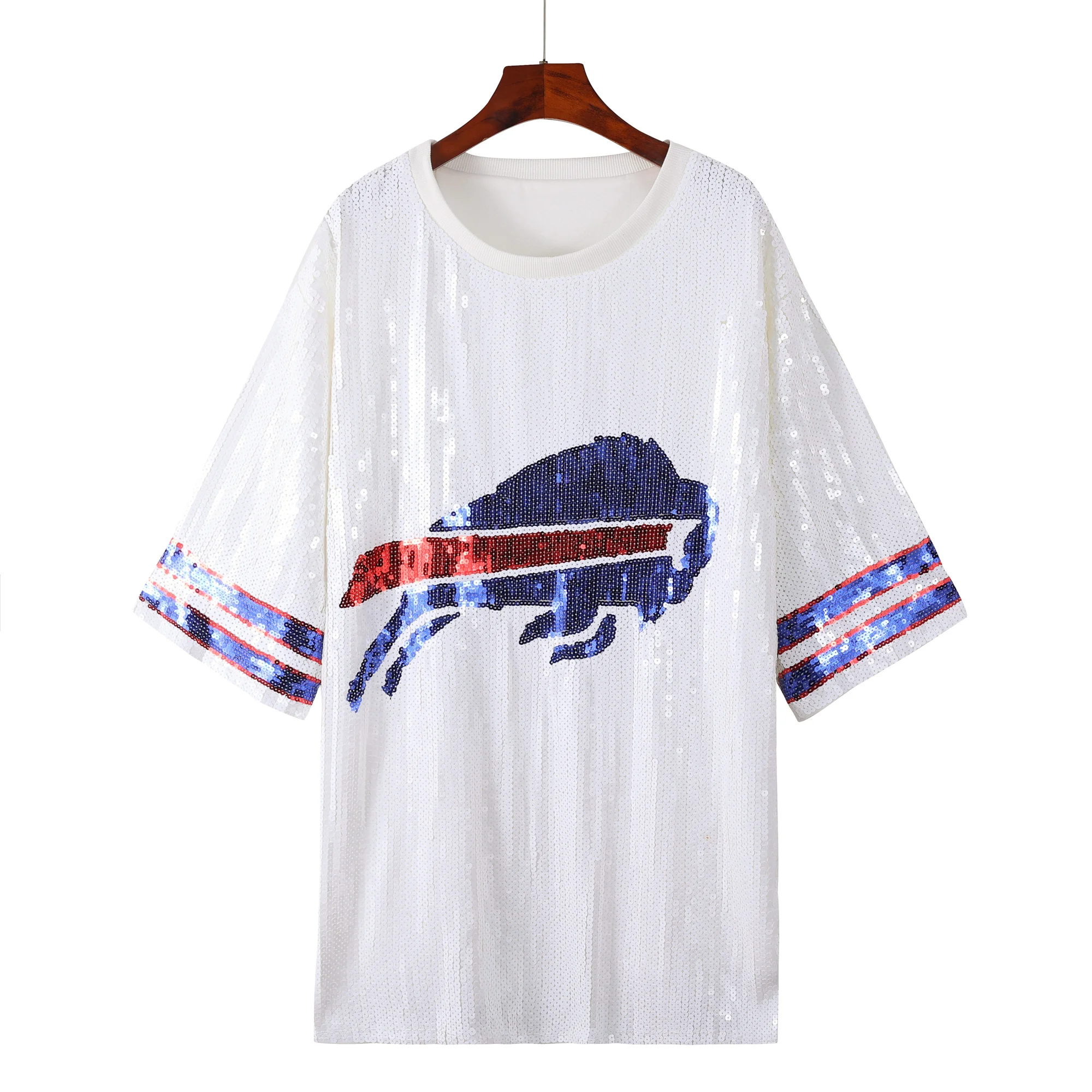 Football Game Sequin Women Jersey Dress for Buffalo Women Party