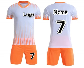 Wholesale Custom Logo Soccer Jersey Kit Blank Football Jersey Sublimation Youth Soccer Jerseys T-shirt