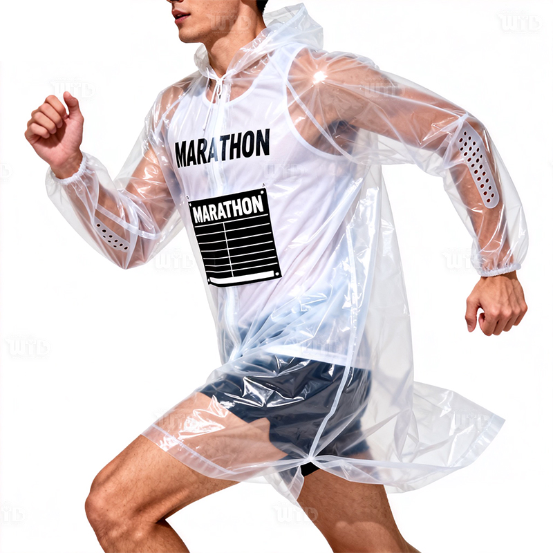 Venda Direta de Fábrica, Capa de Chuva Descartável, Poncho de Emergência, Festival de Música, Maratona, Corrida, Caminhada, Capa de Chuva Impermeável para Exterior
