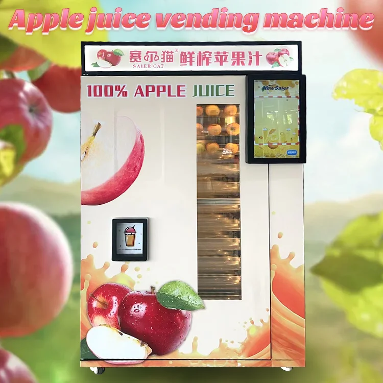 Newsaier New Commercial Fresh Apple Juice Vending Machine SDK Function  Automatic Cleaning System Fruit Juice