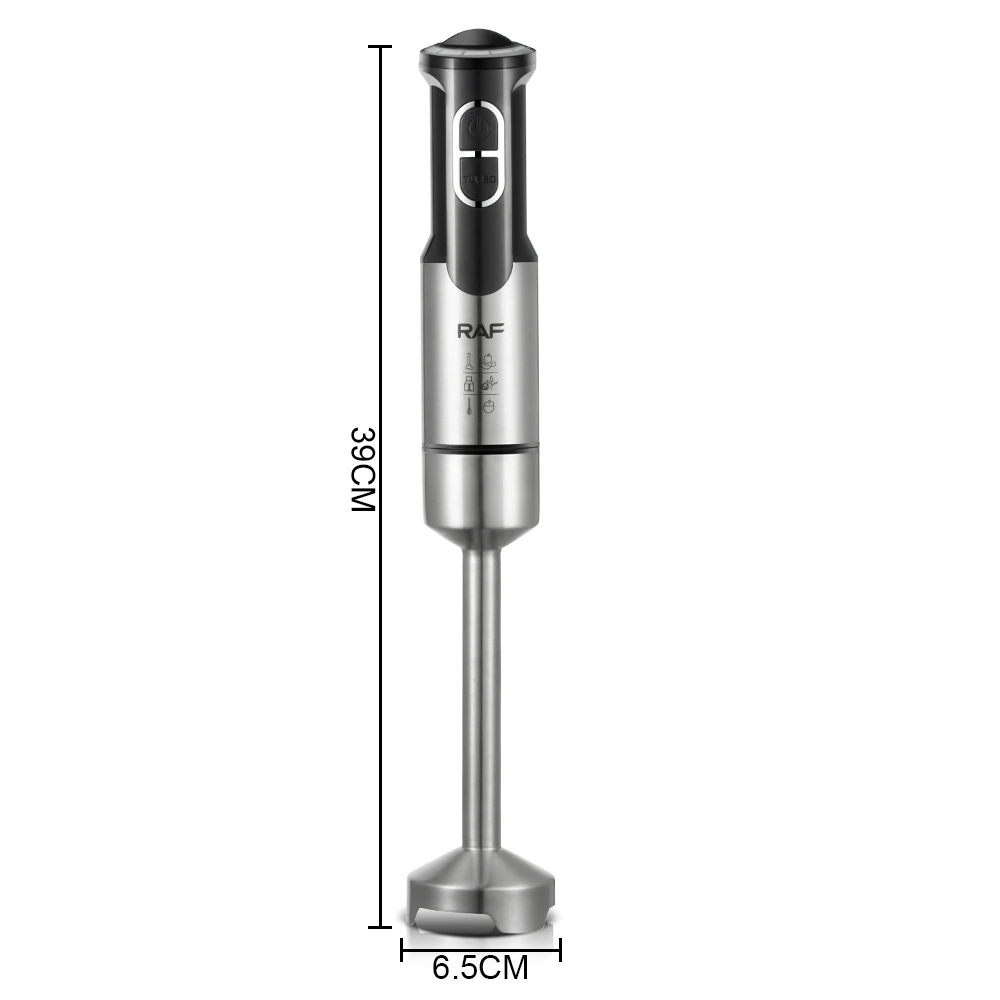 Raf Handmixer Multifunktional Edelstahl 4 Klingen 800w Leistungsstarker Stabmixer Mit Geringer Lautstärke